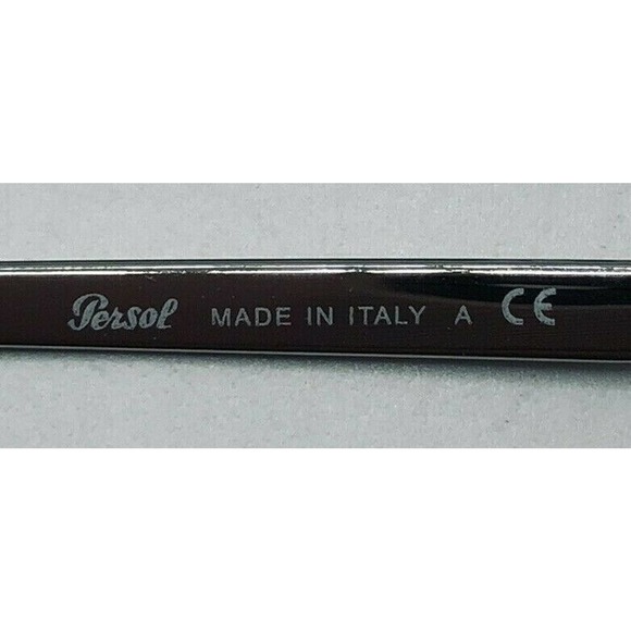 Persol 2450-V Silver Metal Eyeglass Frames Aviator Made In Italy New Old Stock - Picture 7 of 8